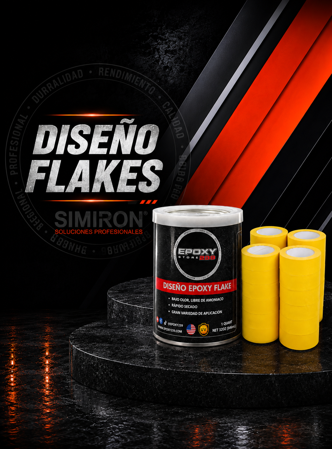 Diseño Epoxy Flake
