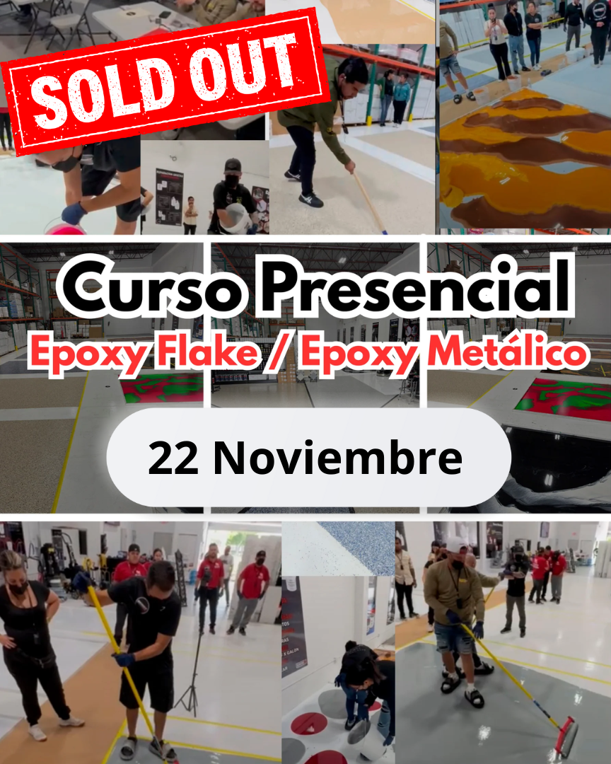 Curso Presencial Epoxy Flake / Epoxy Metálico (22 Noviembre)