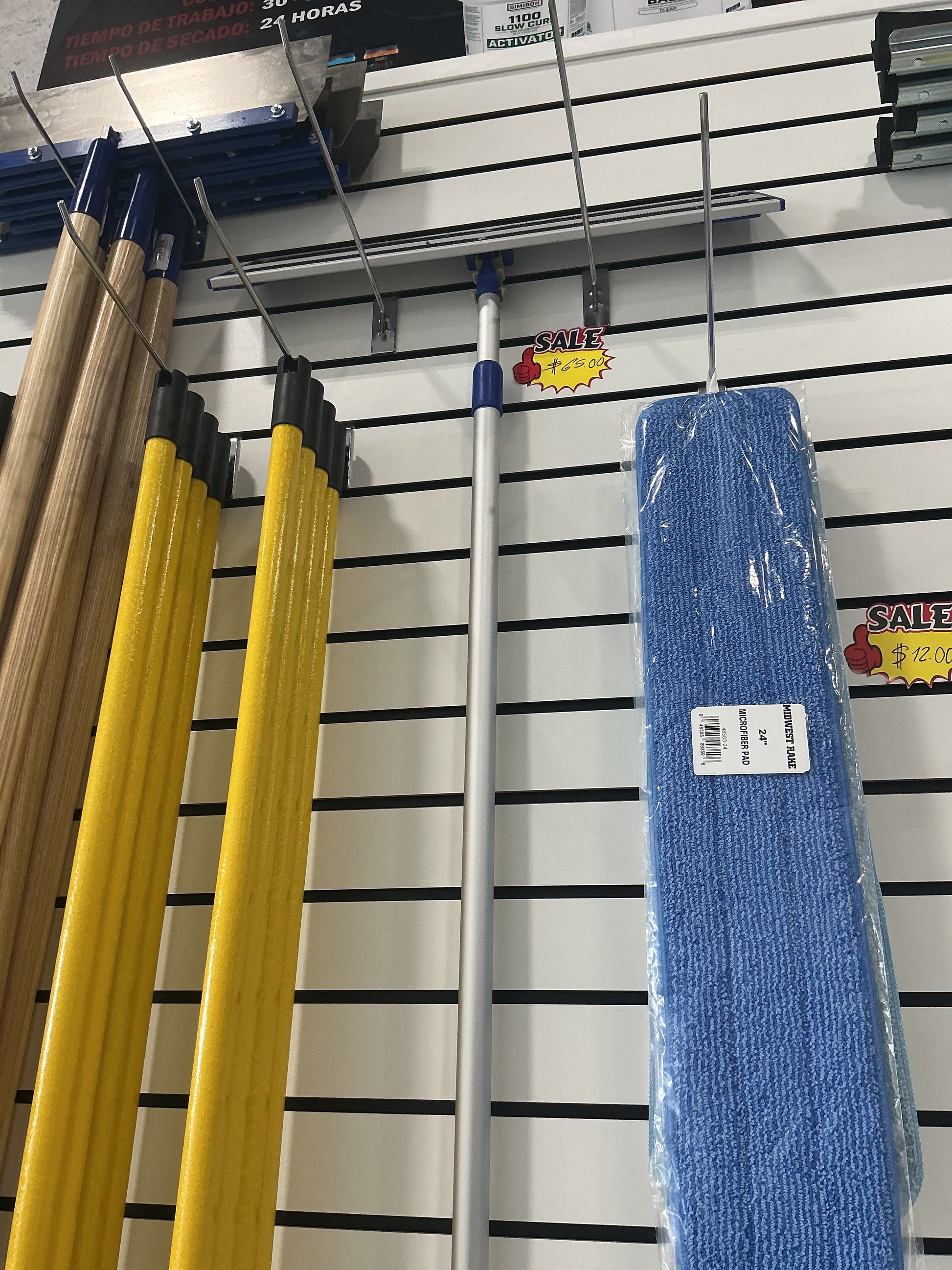 24 Microfiber Mop, Frame, and Handle. (pad not included)