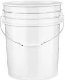 Simiron Logo 5Gl White Plastic Buckets