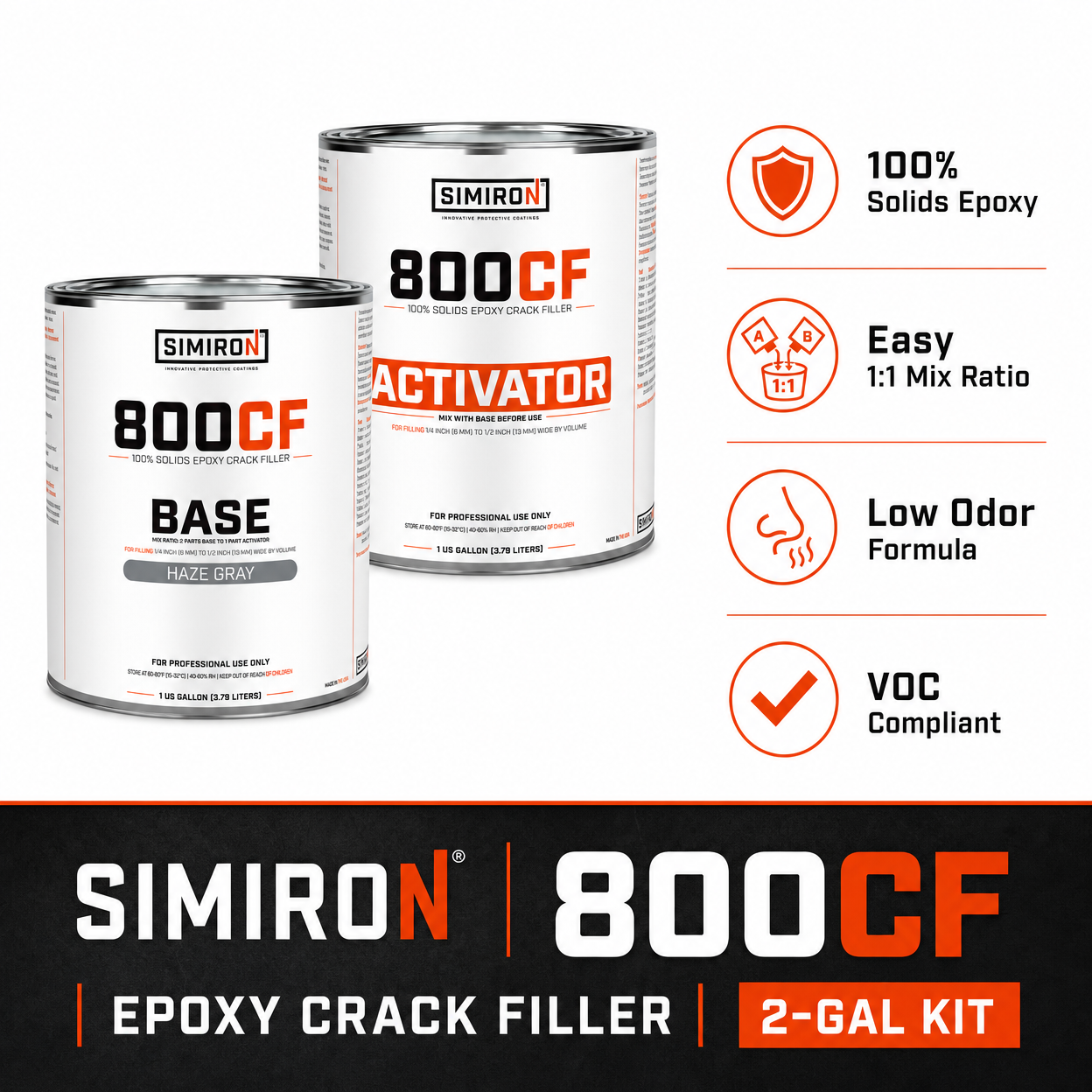 800CF Epoxy Crack Filler - Features & Benefits