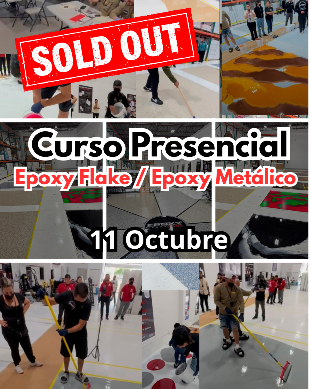Curso Presencial Epoxy Flake / Epoxy Metálico 11 Octubre