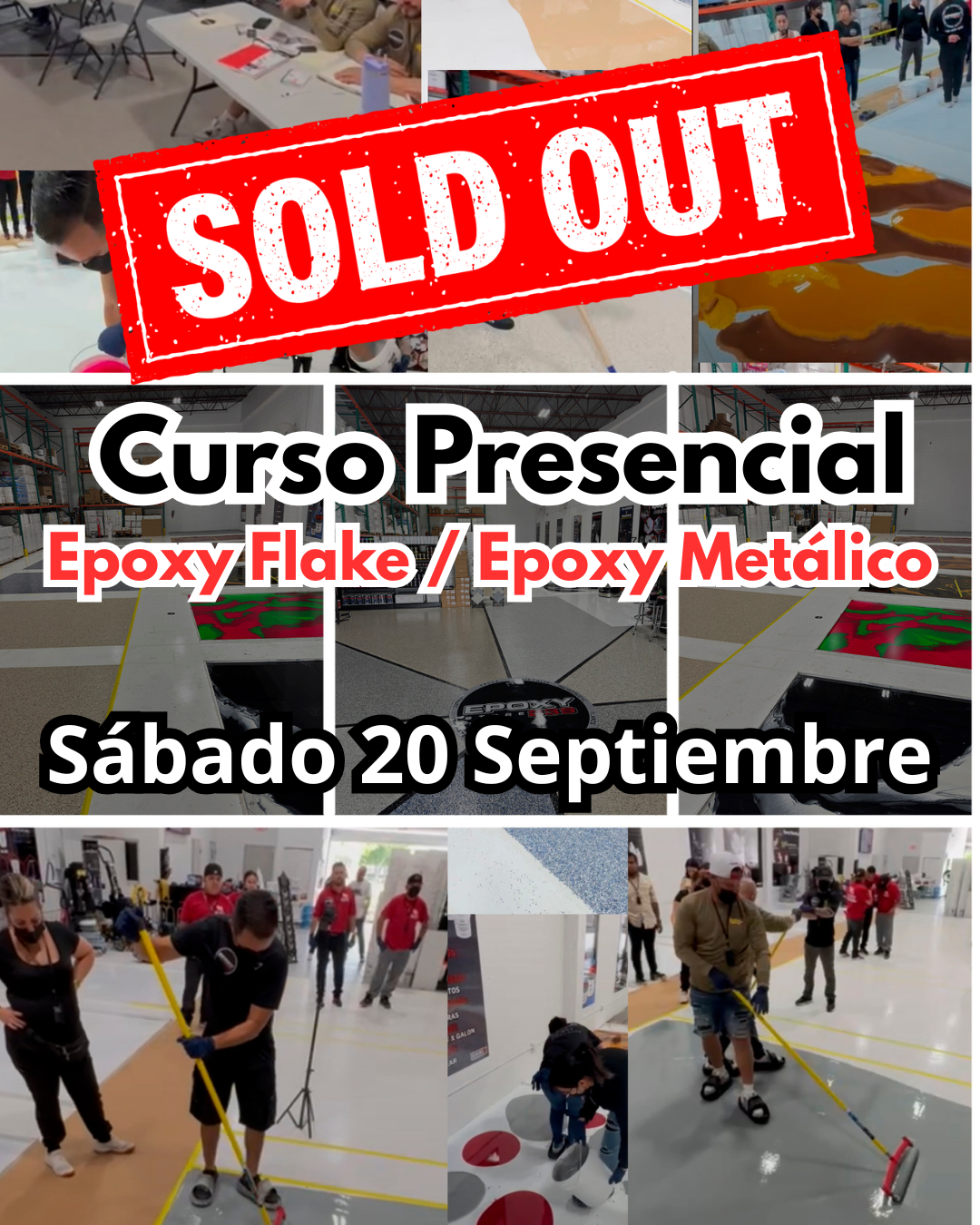 Curso Presencial Epoxy Flake / Epoxy Metálico (20-21 Septiembre)