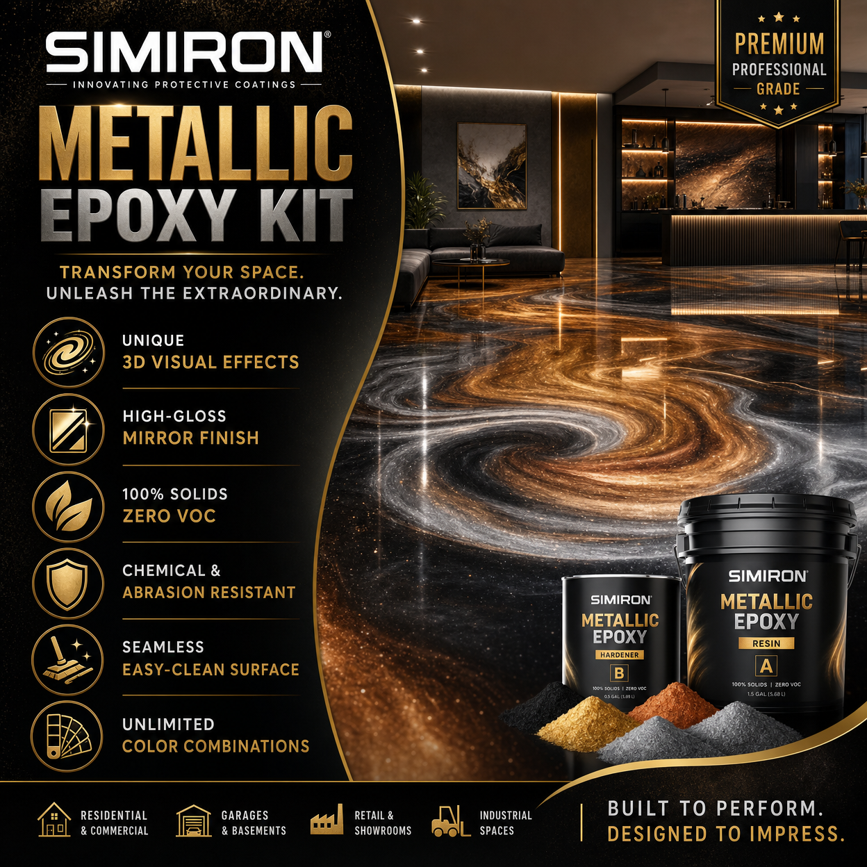 Kit Epoxy Metálico Simiron - Características y Efectos