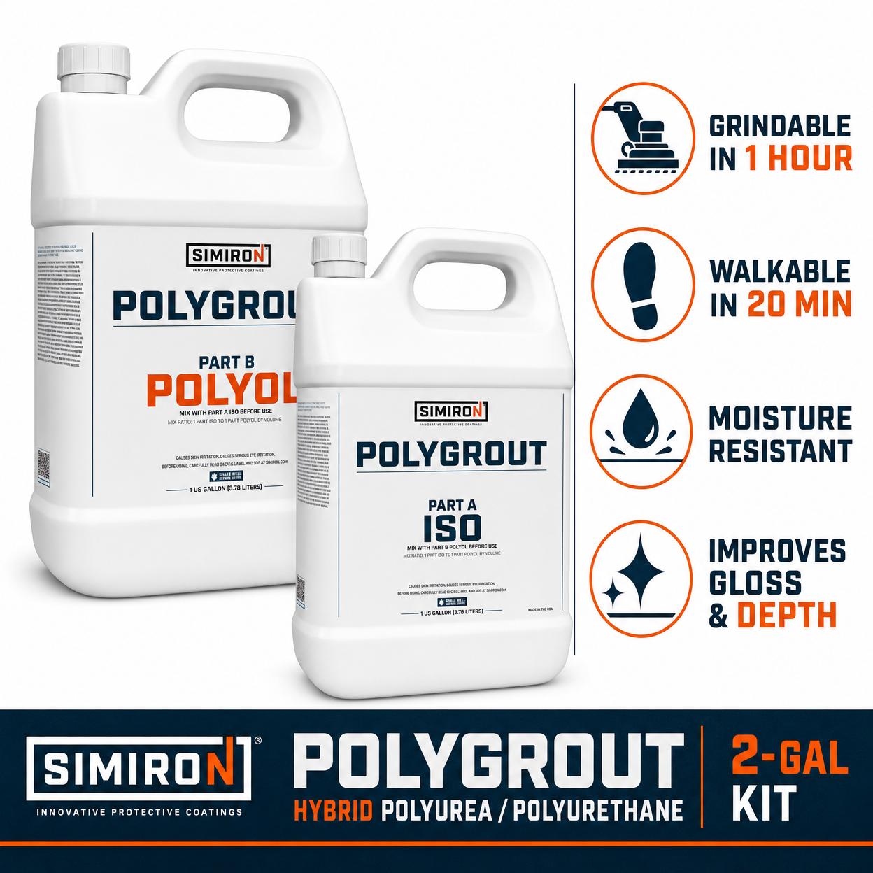 Polygrout Hybrid Polyurea/Polyurethane - Features & Benefits